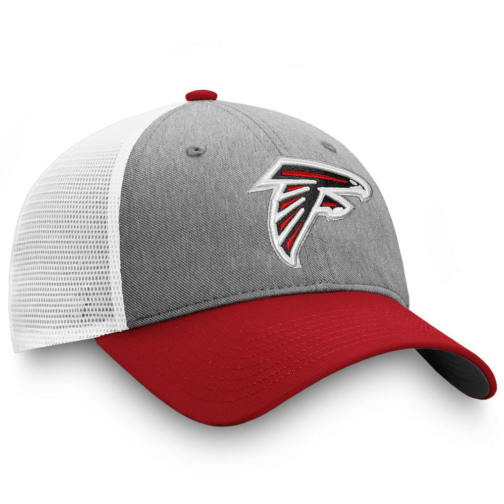 Atlanta Falcons Tri-Tone Trucker Snapback Hat - Gray/Red - Fanatics