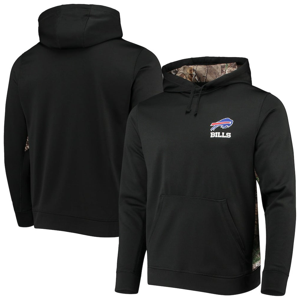Buffalo Bills Dunbrooke Logo Ranger Pullover Hoodie - Black/Realtree Camo - NFL