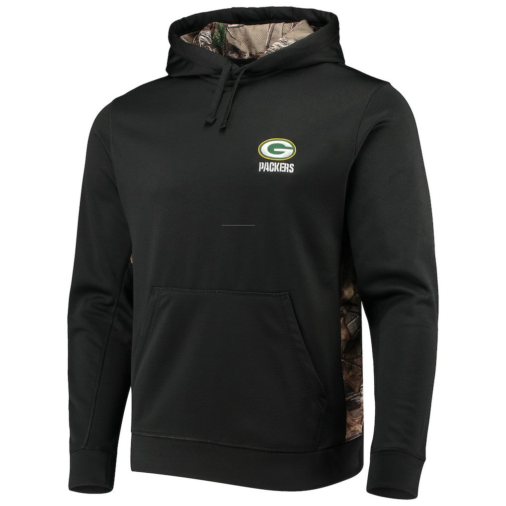 Green Bay Packers Dunbrooke Logo Ranger Pullover Hoodie - Black/Realtree Camo - NFL