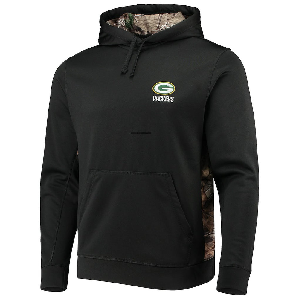 Green Bay Packers Dunbrooke Logo Ranger Pullover Hoodie - Black/Realtree Camo - NFL