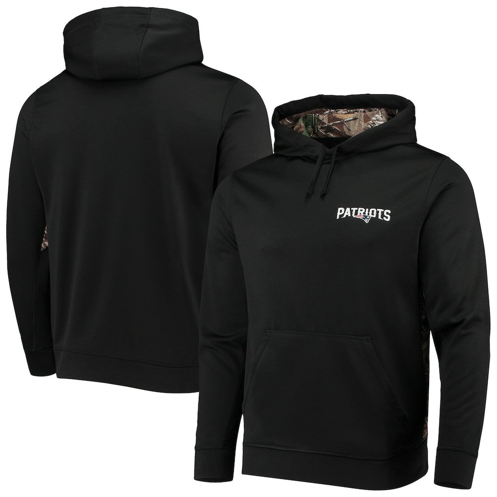 New England Patriots Dunbrooke Logo Ranger Pullover Hoodie - Black/Realtree Camo - NFL