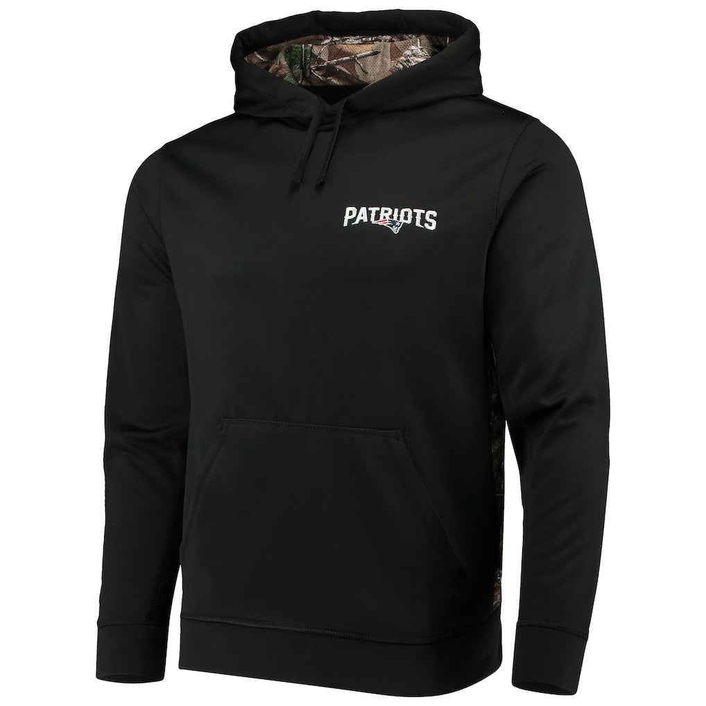 New England Patriots Dunbrooke Logo Ranger Pullover Hoodie - Black/Realtree Camo - NFL