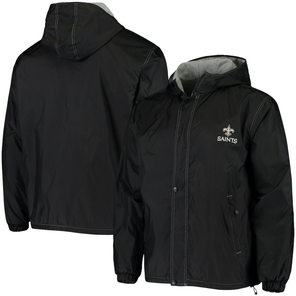 New Orleans Saints Dunbrooke Logo Legacy Stadium Full-Zip Jacket- Black - NFL