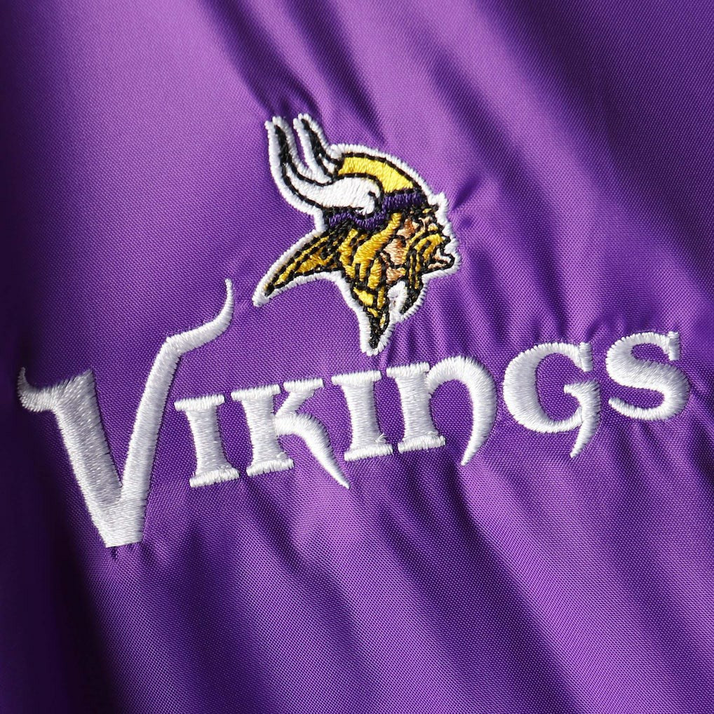 Minnesota Vikings Dunbrooke Logo Legacy Stadium Full-Zip Jacket- Purple - NFL