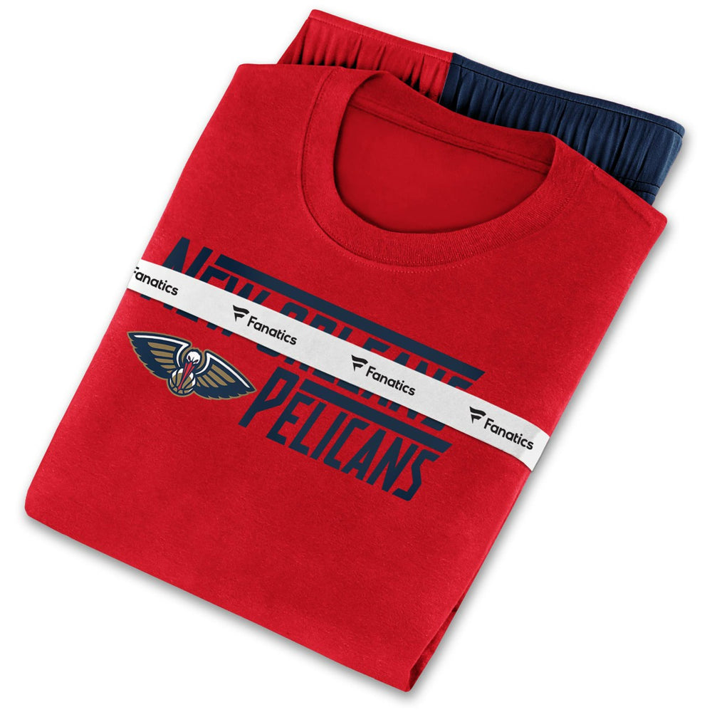 Fanatics New Orleans Pelicans T-Shirt & Shorts Combo Pack Red/Navy