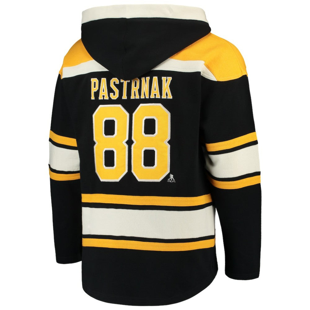 David Pastrnak Boston Bruins '47 Player Lacer Pullover Hoodie - Black | 47 brand on sale