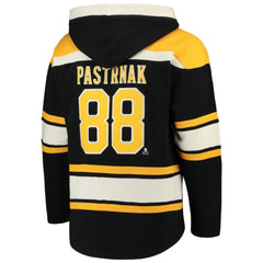 David Pastrnak Boston Bruins '47 Player Lacer Pullover Hoodie - Black | 47 brand on sale