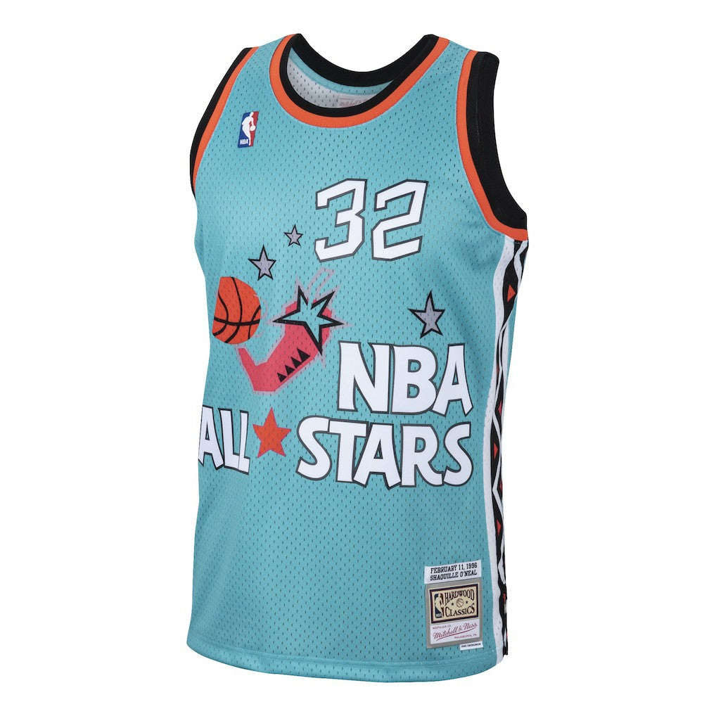 Mitchell & Ness Shaquille O'Neal Eastern Conference 1996 All-Star Hardwood Classics Swingman Jersey Teal