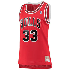 Mitchell & Ness Scottie Pippen Chicago Bulls Women's 1997/98 Hardwood Classics Swingman Jersey Red