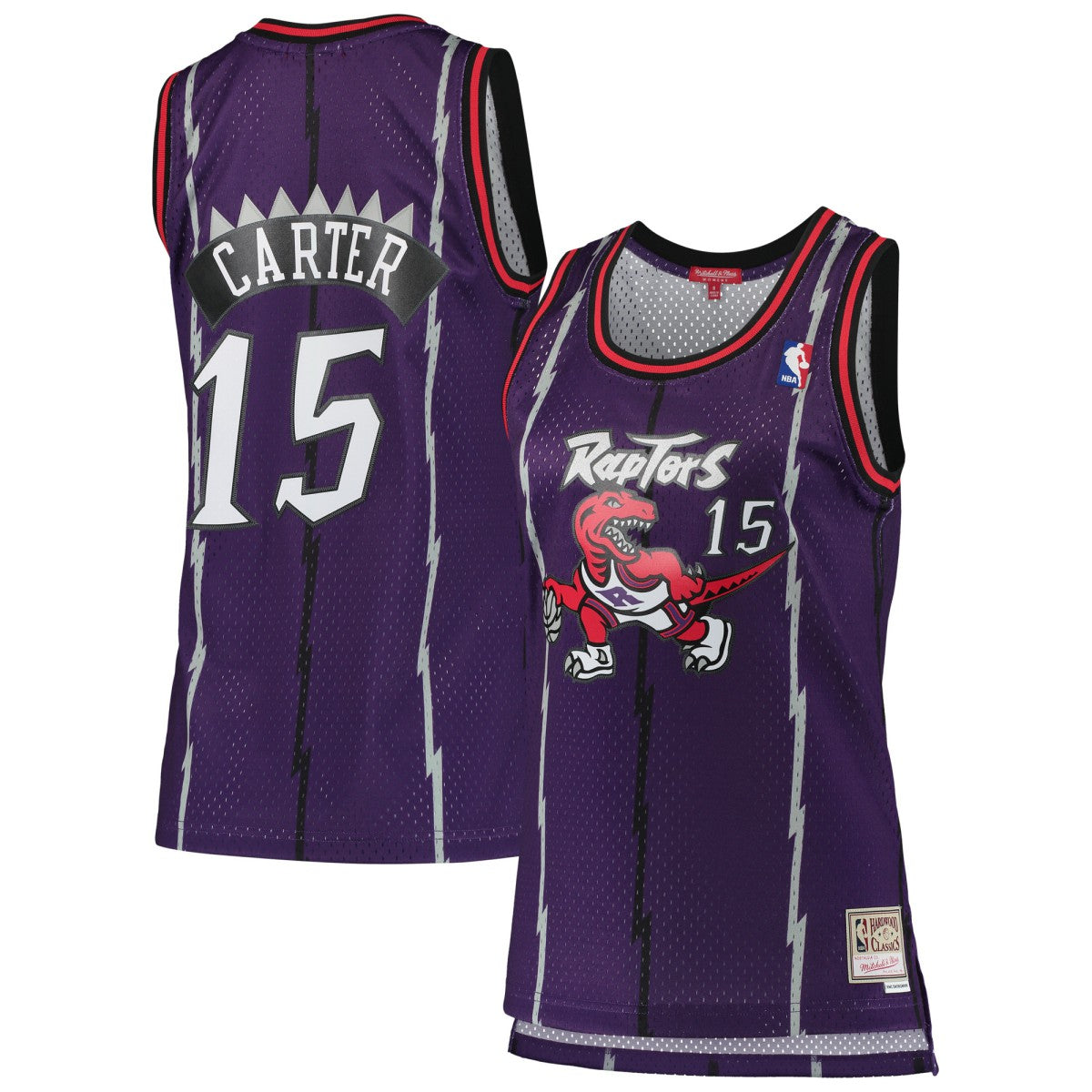 Mitchell & Ness Vince Carter Toronto Raptors Women's 1998/99 Hardwood Classics Swingman Jersey Purple