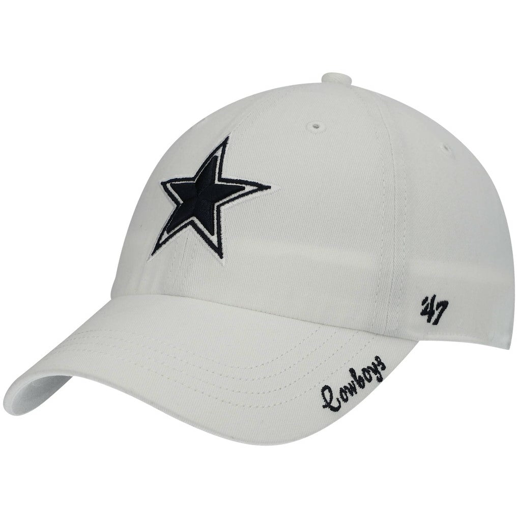 Dallas Cowboys '47 Women's Miata Clean Up Adjustable Hat - White - 47 brand