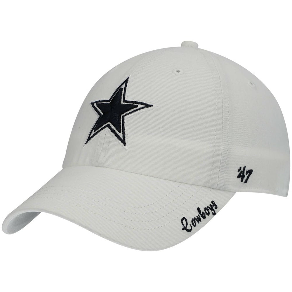 Dallas Cowboys '47 Women's Miata Clean Up Adjustable Hat - White - 47 brand