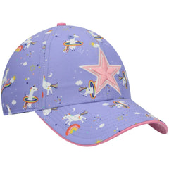 Dallas Cowboys '47 Girls Preschool Unicorn Clean Up Adjustable Hat - Purple - 47 brand