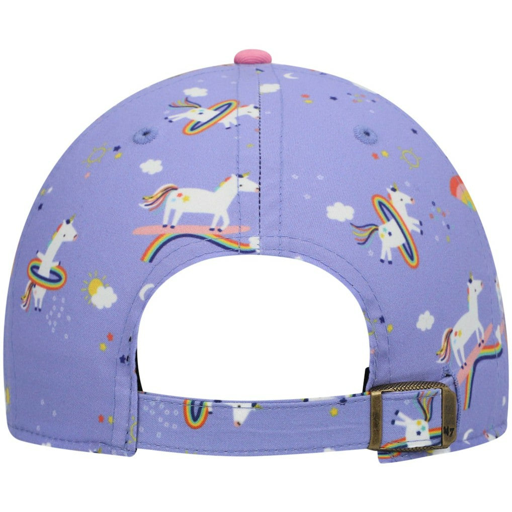 Dallas Cowboys '47 Girls Preschool Unicorn Clean Up Adjustable Hat - Purple - 47 brand