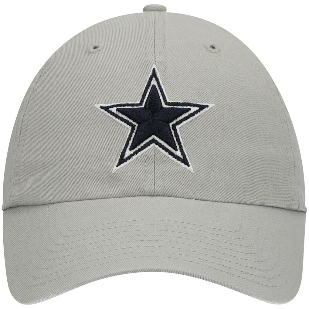 Dallas Cowboys '47 Primary Clean Up Adjustable Hat - Gray - 47 brand
