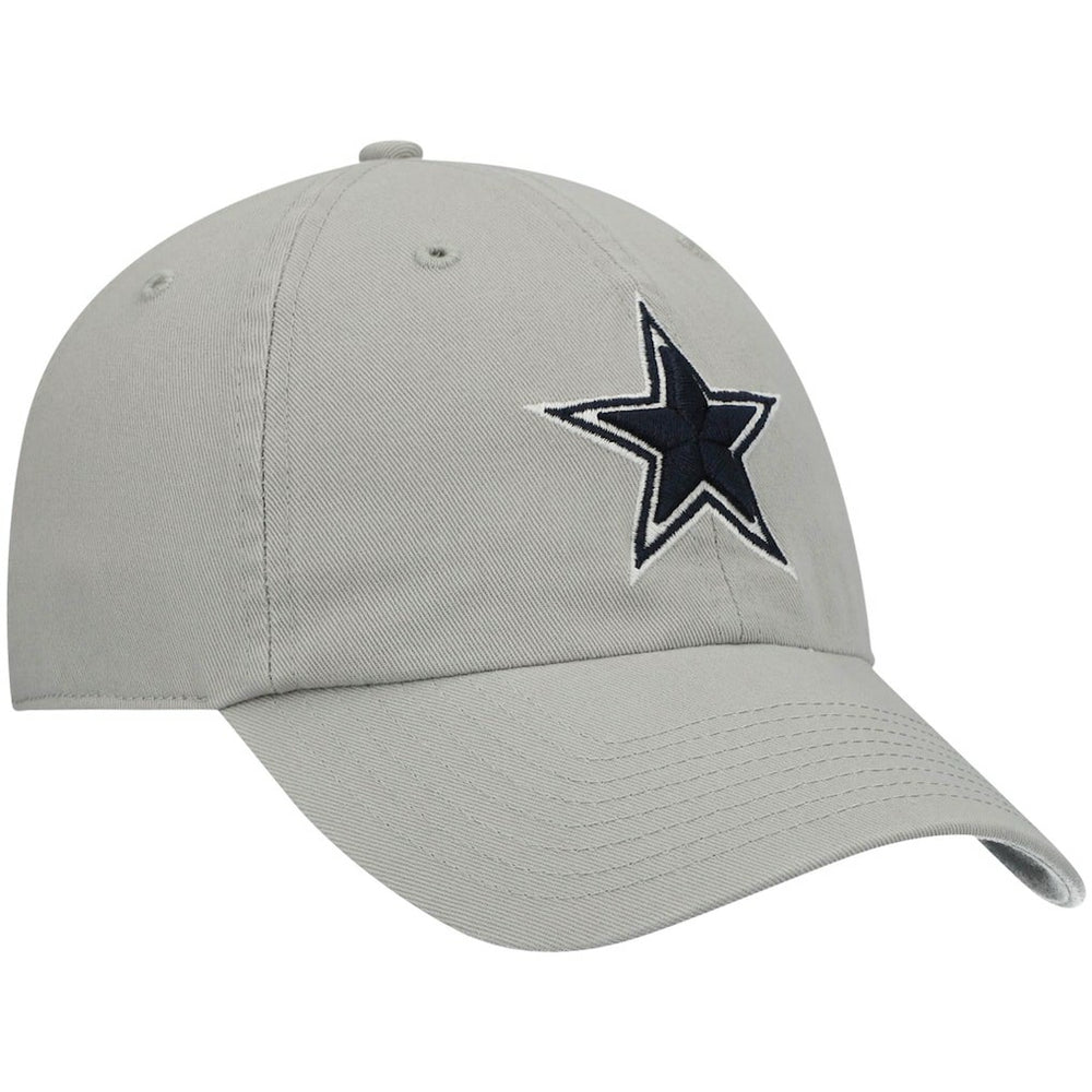 Dallas Cowboys '47 Primary Clean Up Adjustable Hat - Gray - 47 brand