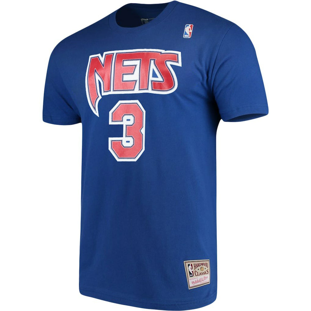 Mitchell & Ness Drazen Petrovic Brooklyn Nets Hardwood Classics Name & Number Player T-Shirt Royal