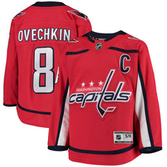 Alexander Ovechkin Washington Capitals Youth Home Premier Player Jersey - Red | NHL Lifestyle