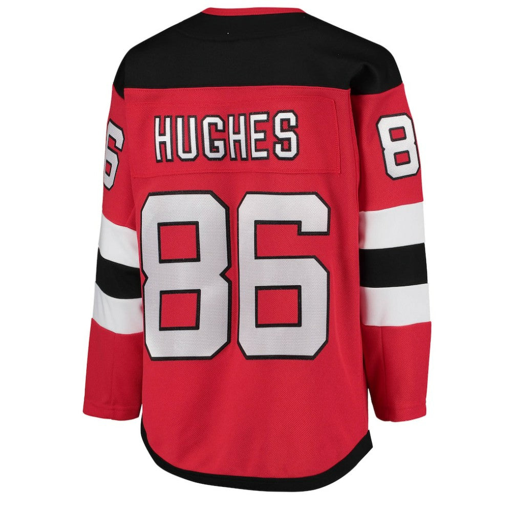 Jack Hughes New Jersey Devils Youth Home Premier Player Jersey - Red | NHL sale