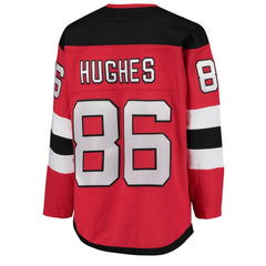 Jack Hughes New Jersey Devils Youth Home Premier Player Jersey - Red | NHL sale
