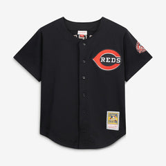 Ken Griffey Jr. Cincinnati Reds Mitchell & Ness Cooperstown Collection Mesh Batting Practice Button-Up Jersey Outlet