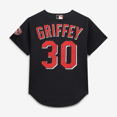 Ken Griffey Jr. Cincinnati Reds Mitchell & Ness Cooperstown Collection Mesh Batting Practice Button-Up Jersey Outlet