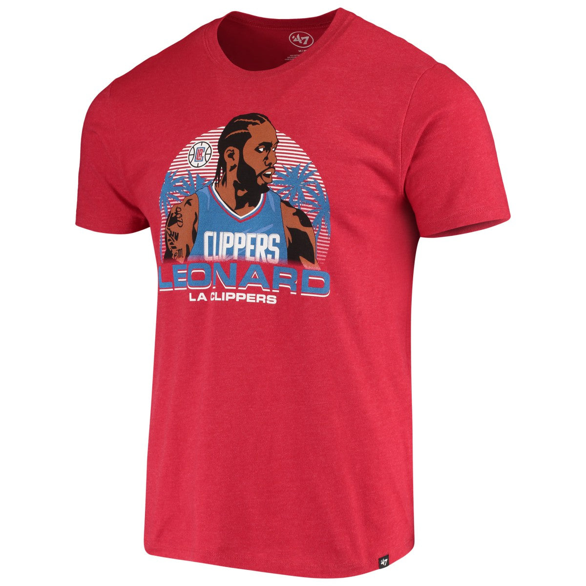 47 brand Kawhi Leonard LA Clippers '47 Player Graphic T-Shirt Red