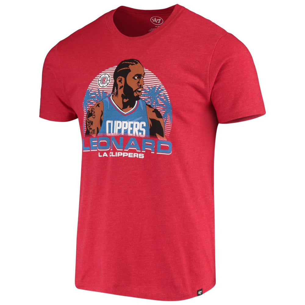 47 brand Kawhi Leonard LA Clippers '47 Player Graphic T-Shirt Red