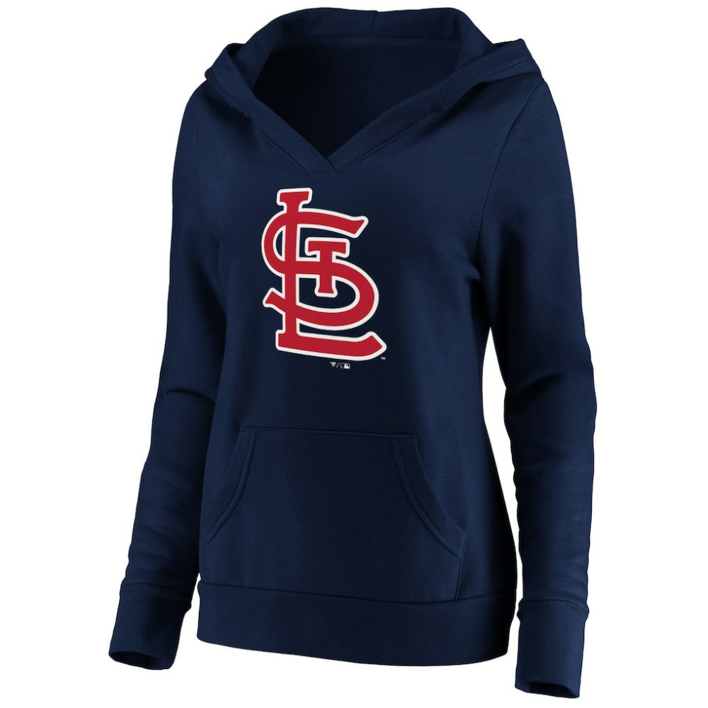St. Louis Cardinals Fanatics Women's Official Logo Crossover V-Neck Pullover Hoodie Near Me