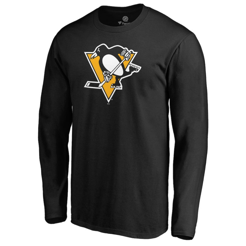 Pittsburgh Penguins Fanatics Primary Team Logo Long Sleeve T-Shirt - Black | Fanatics discount