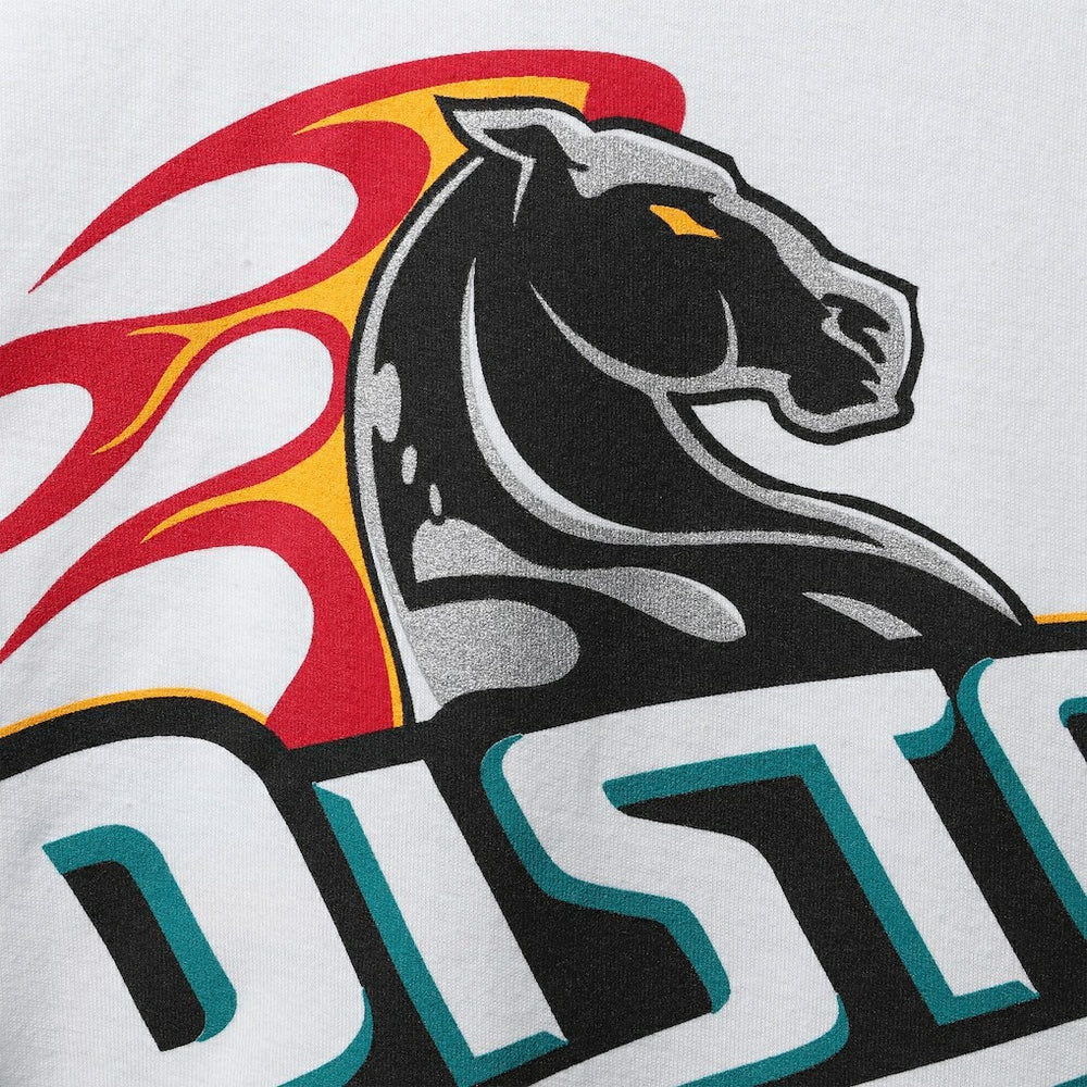 Mitchell & Ness Grant Hill Detroit Pistons Hardwood Classics Stitch Name & Number T-Shirt White
