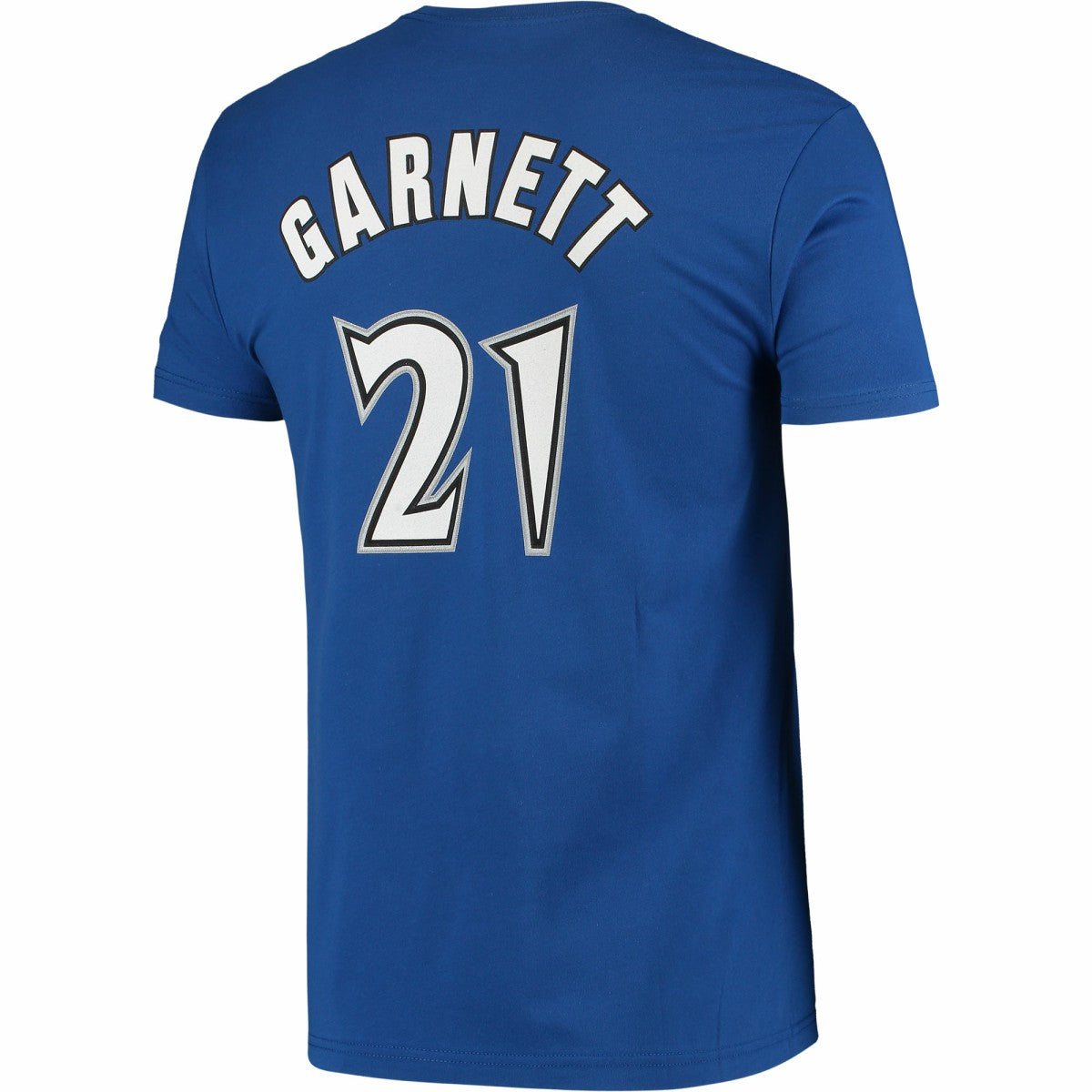 Mitchell & Ness Kevin Garnett Minnesota Timberwolves Hardwood Classics Stitch Name & Number T-Shirt Blue