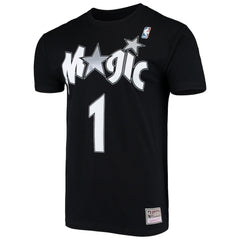Mitchell & Ness Tracy McGrady Orlando Magic Hardwood Classics Stitch Name & Number T-Shirt Black
