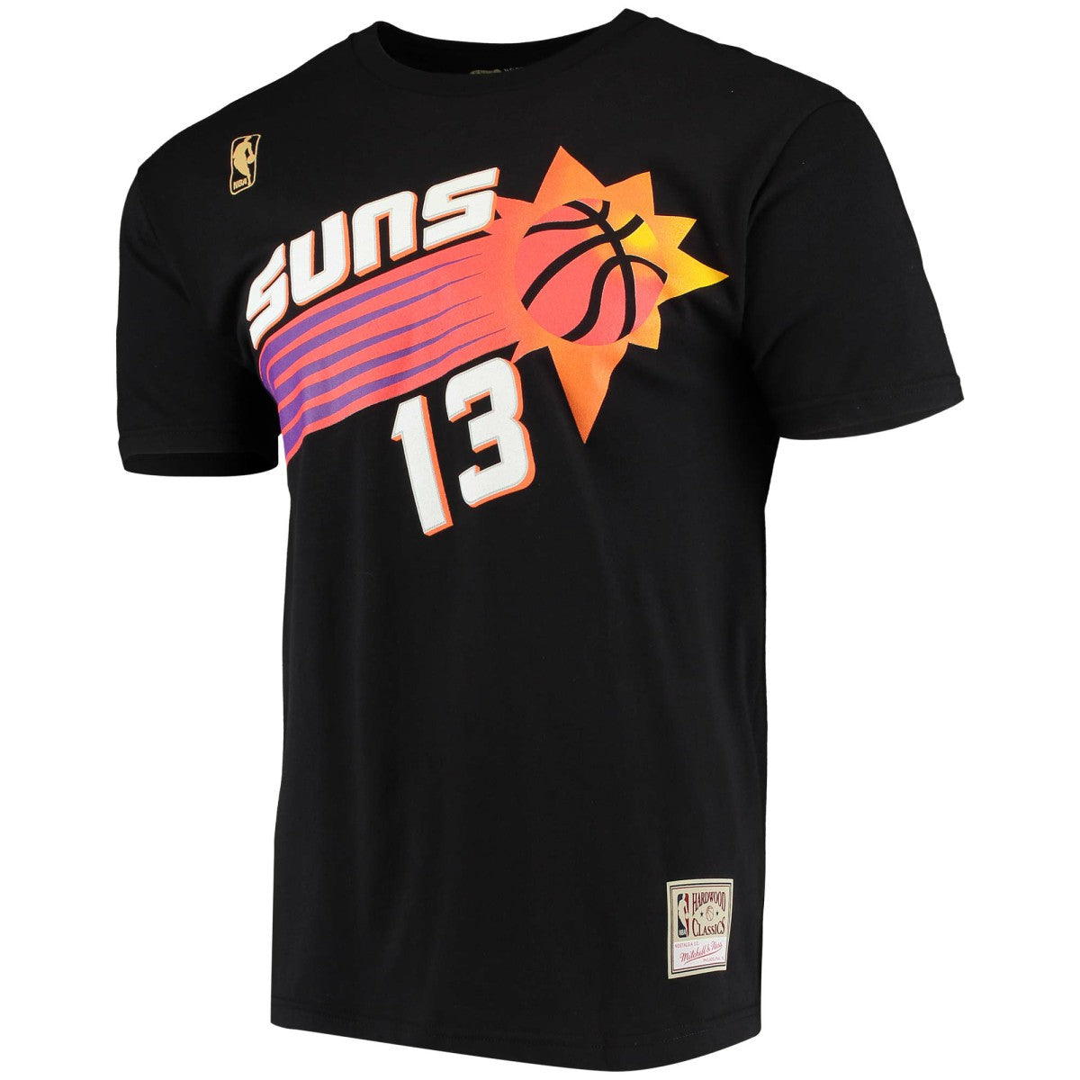 Mitchell & Ness Steve Nash Phoenix Suns Hardwood Classics Stitch Name & Number T-Shirt Black
