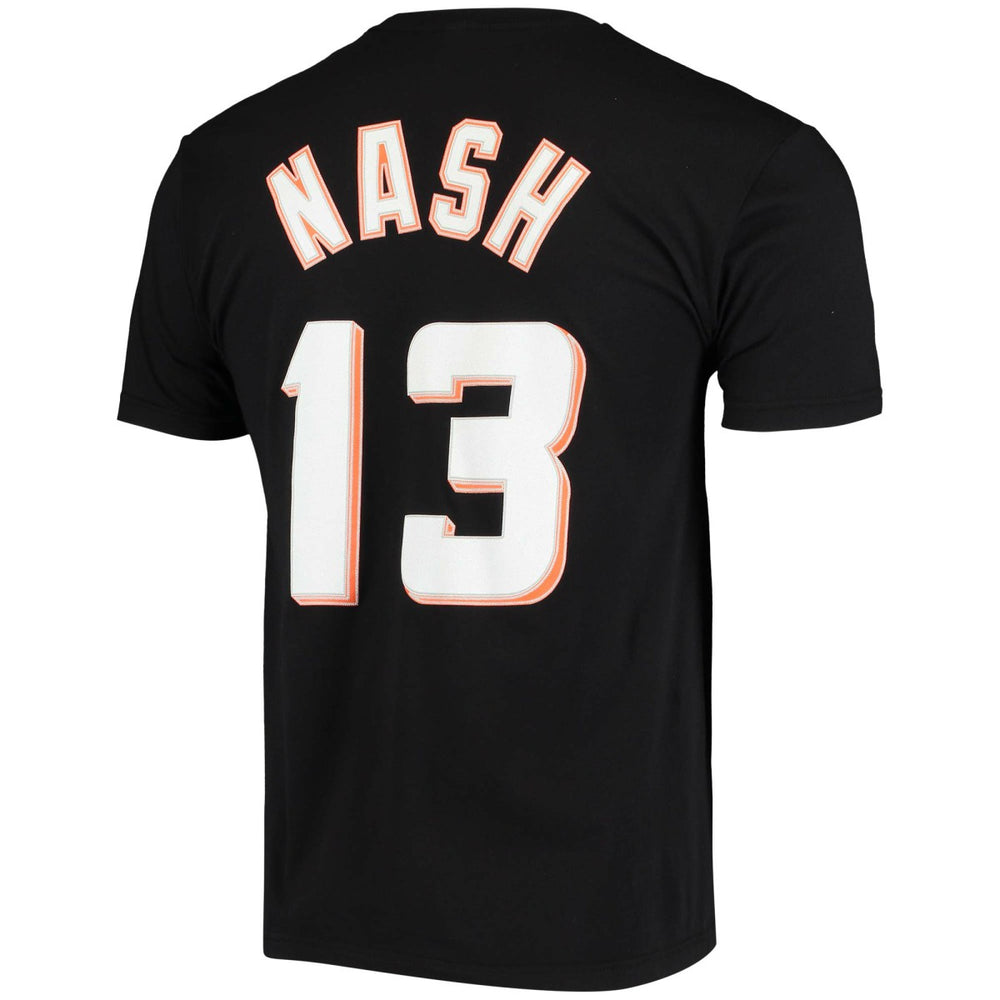 Mitchell & Ness Steve Nash Phoenix Suns Hardwood Classics Stitch Name & Number T-Shirt Black