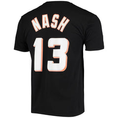 Mitchell & Ness Steve Nash Phoenix Suns Hardwood Classics Stitch Name & Number T-Shirt Black