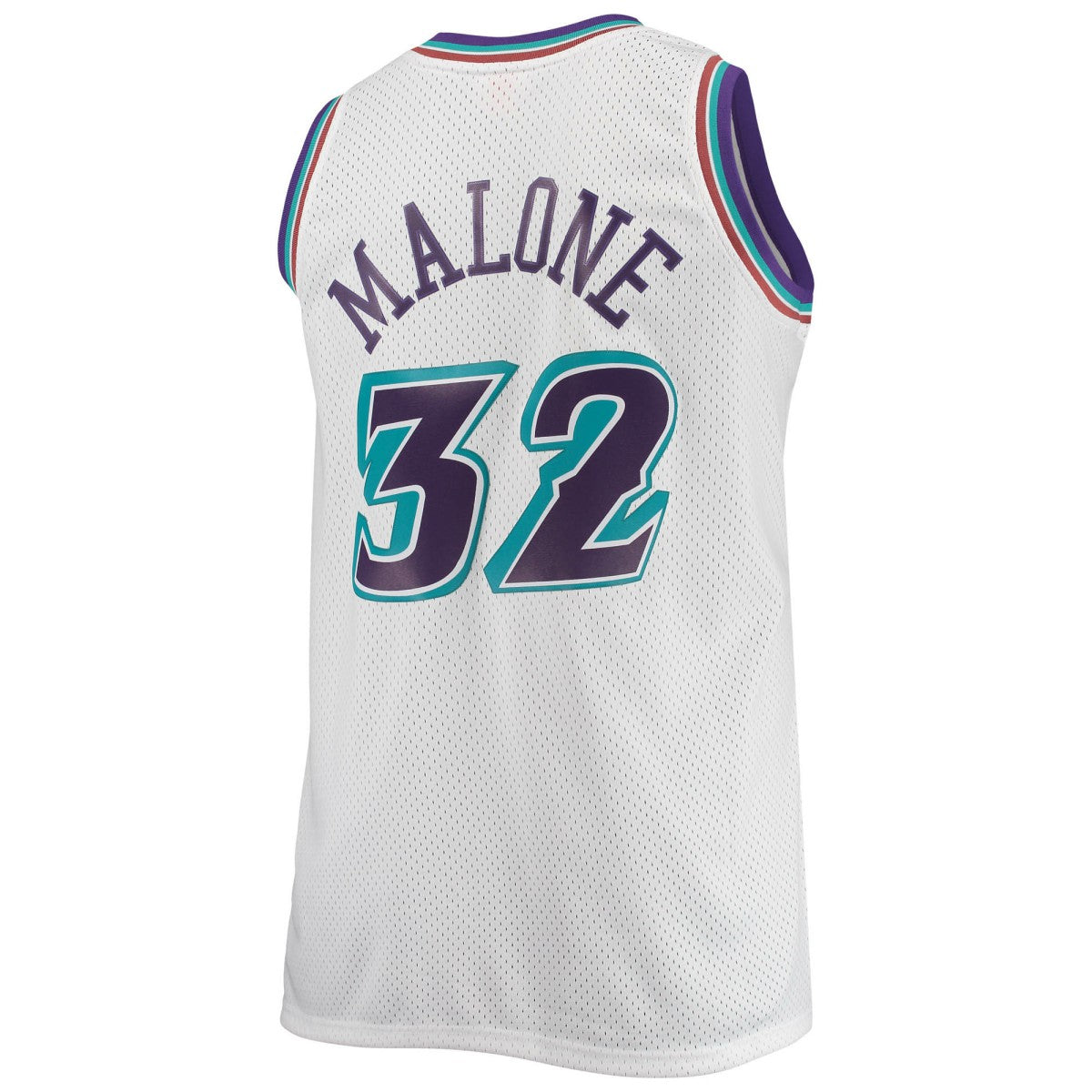 Mitchell & Ness Karl Malone Utah Jazz 1996/97 Big & Tall Hardwood Classics Swingman Jersey White