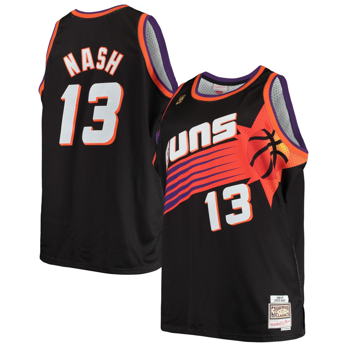 Mitchell & Ness Steve Nash Phoenix Suns 1996/97 Big & Tall Hardwood Classics Swingman Jersey Black