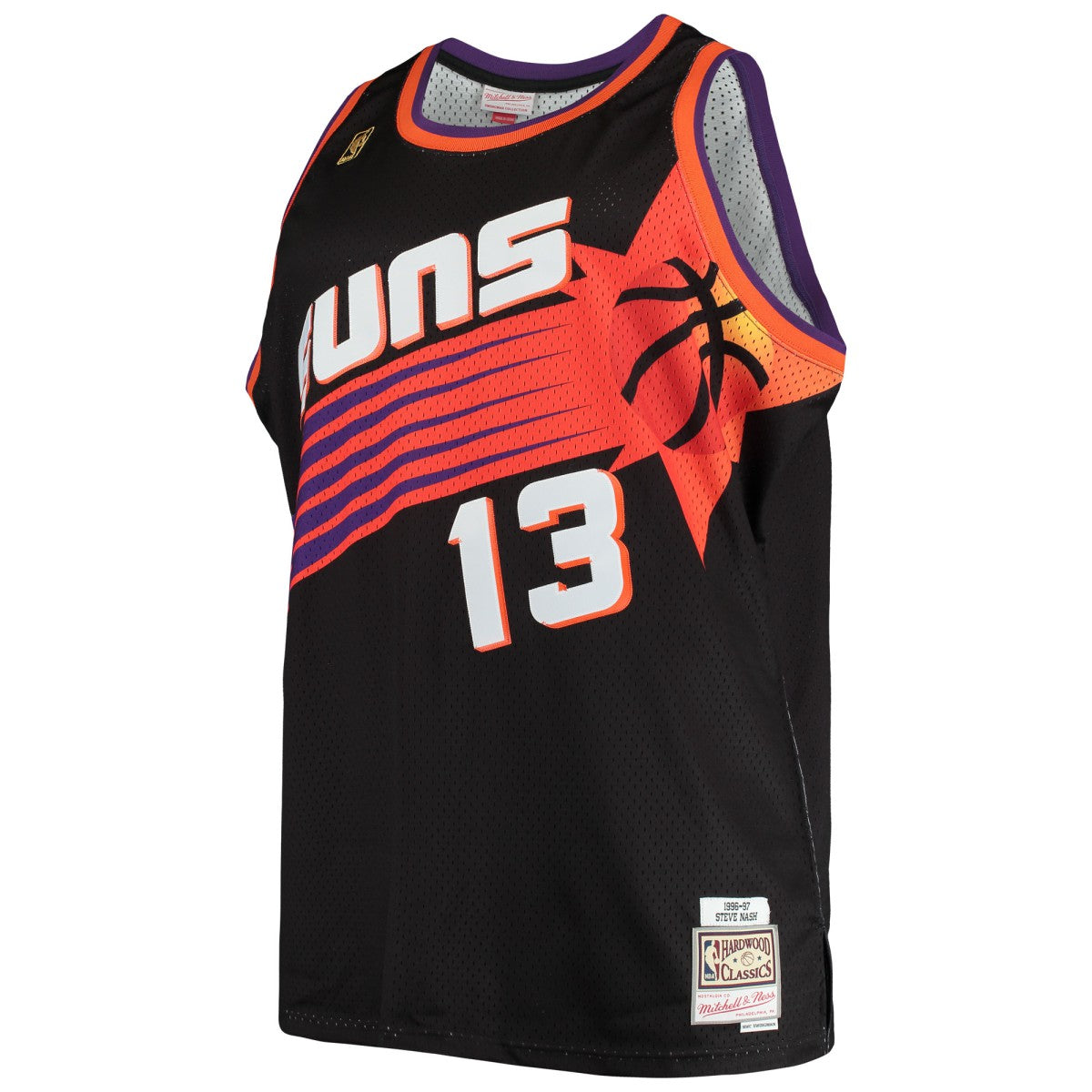 Mitchell & Ness Steve Nash Phoenix Suns 1996/97 Big & Tall Hardwood Classics Swingman Jersey Black