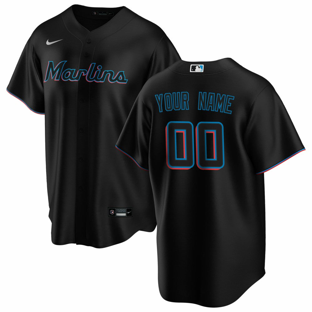 Miami Marlins Nike Alternate Replica Custom Jersey Online