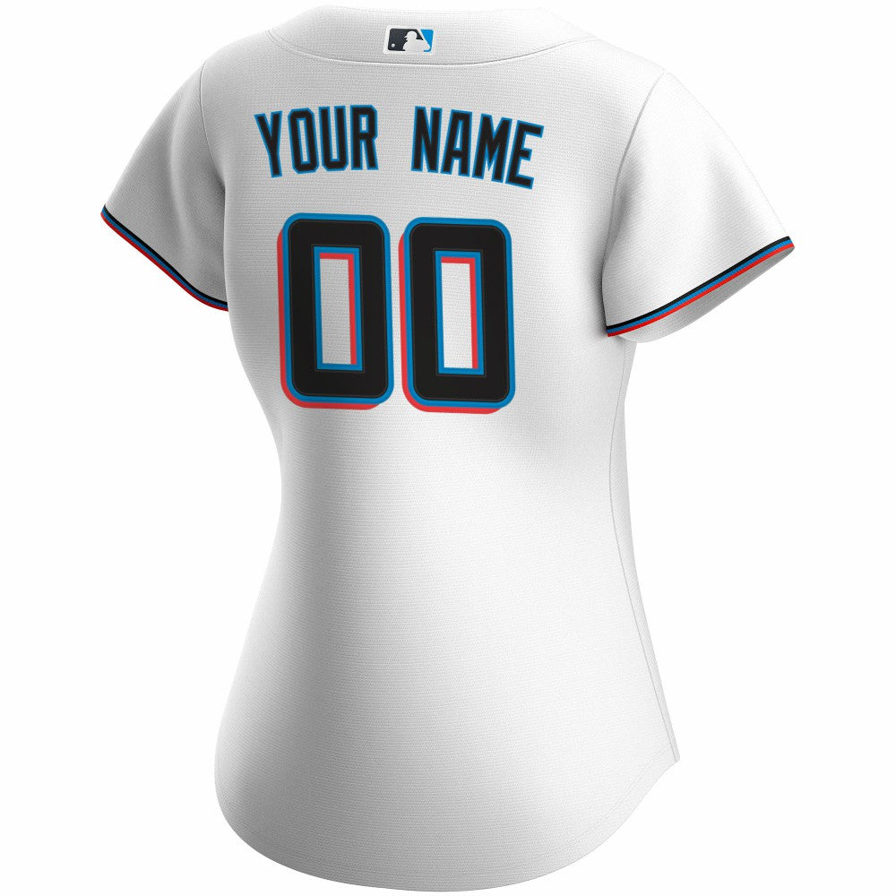 Miami Marlins Nike Women's Home Replica Custom Jersey for sale