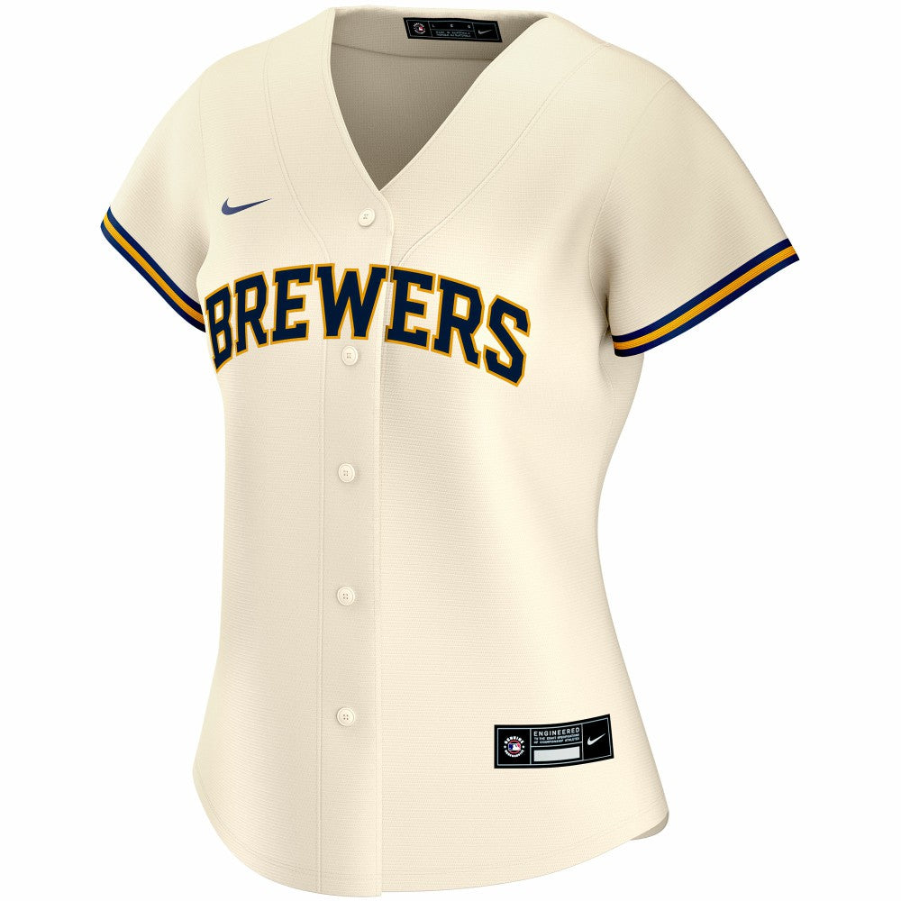 Milwaukee Brewers Nike Women's Home Replica Custom Jersey Online