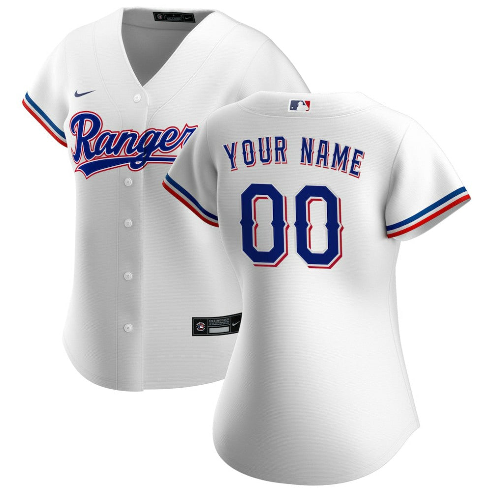 Texas Rangers Nike Women's Home Replica Custom Jersey Online