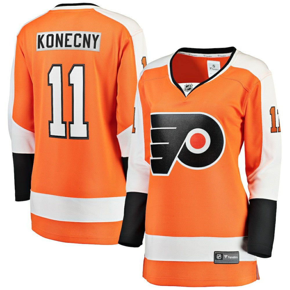 Travis Konecny Philadelphia Flyers Fanatics Women's Home Breakaway Jersey - Orange | Fanatics Clearance