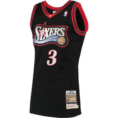 Mitchell & Ness Allen Iverson Philadelphia 76ers 1997/98 Hardwood Classics Authentic Jersey Black