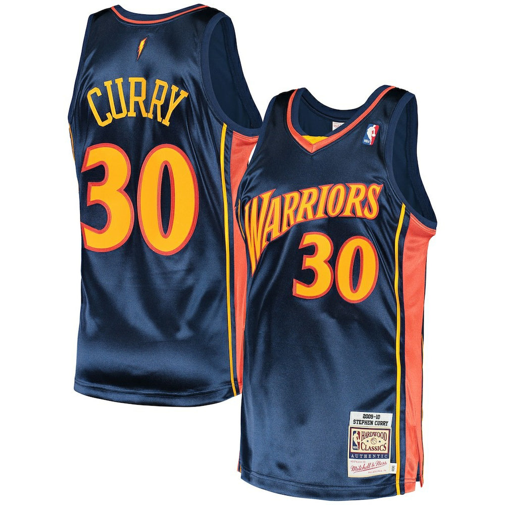 Mitchell & Ness Stephen Curry Golden State Warriors 2009/10 Hardwood Classics Authentic Jersey Navy