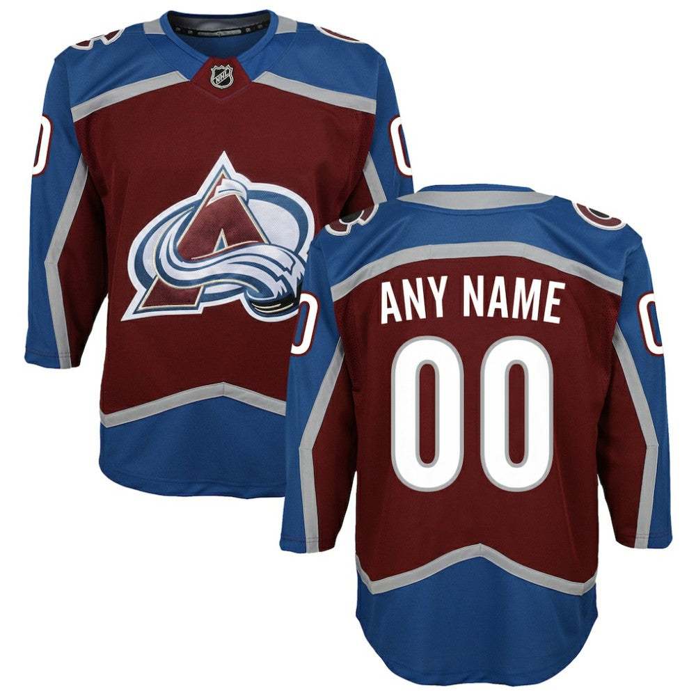 Colorado Avalanche Youth Home Premier Custom Jersey - Burgundy | NHL online