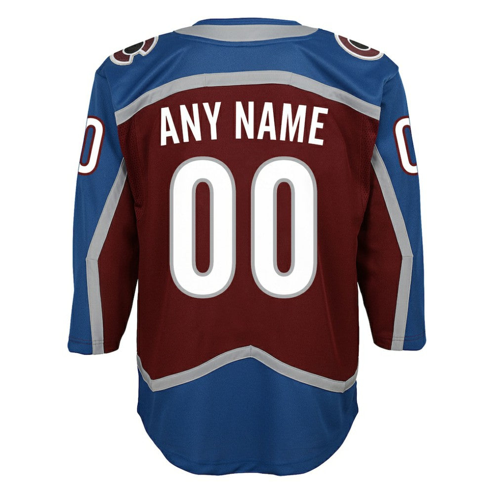 Colorado Avalanche Youth Home Premier Custom Jersey - Burgundy | NHL online