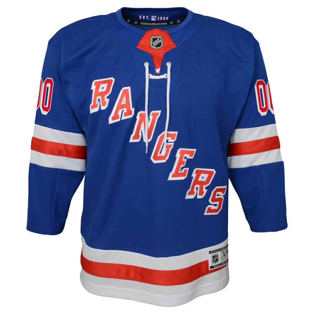 New York Rangers Youth Home Premier Custom Jersey - Blue | NHL on sale
