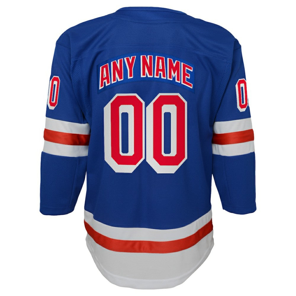 New York Rangers Youth Home Premier Custom Jersey - Blue | NHL on sale